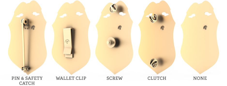 Badge Attachments Badge attachment types